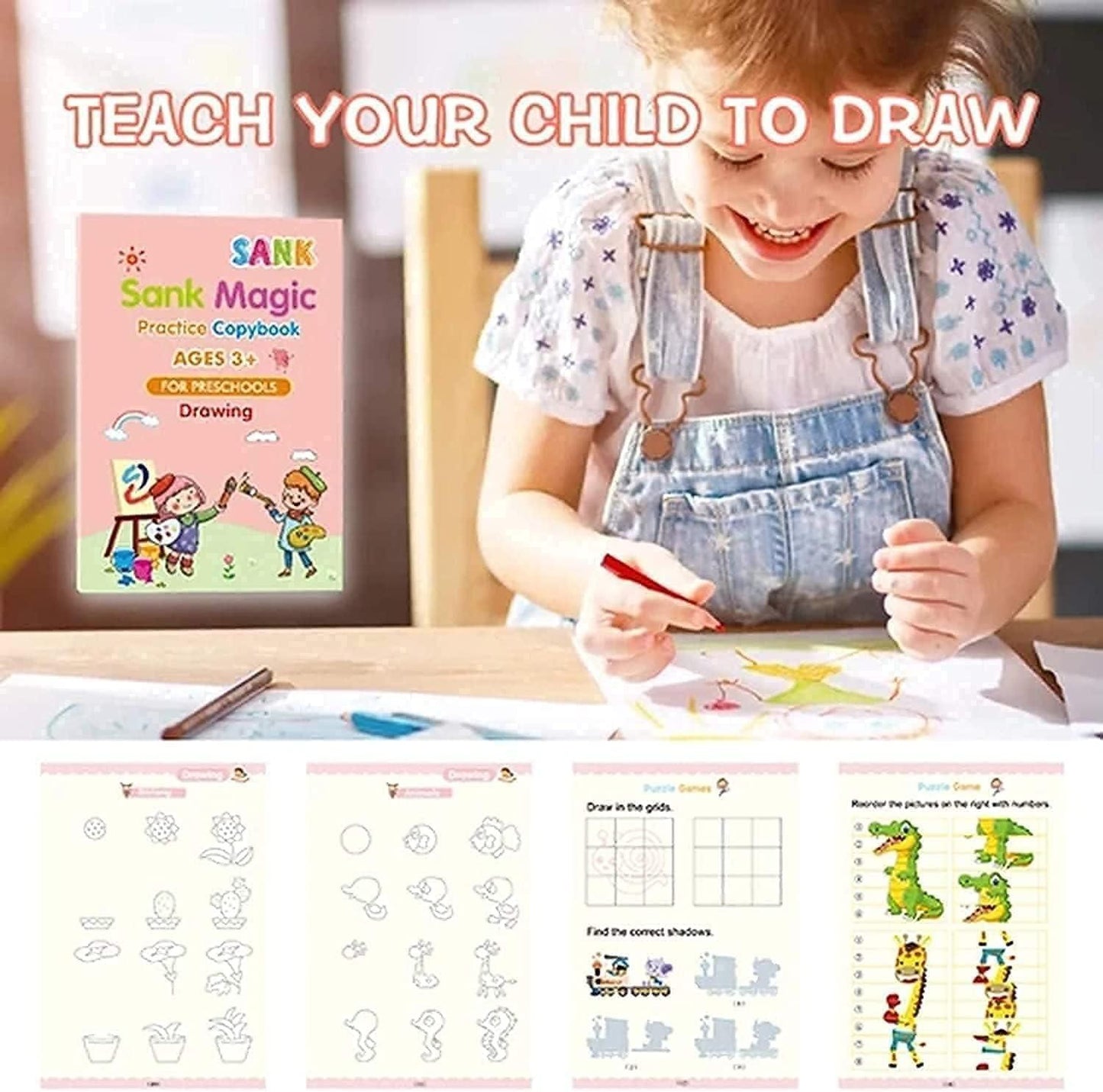 Magic Practice Copybook (4,pack)