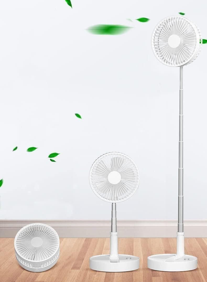 Adjustable Height Powerful Rechargeable Table Fan