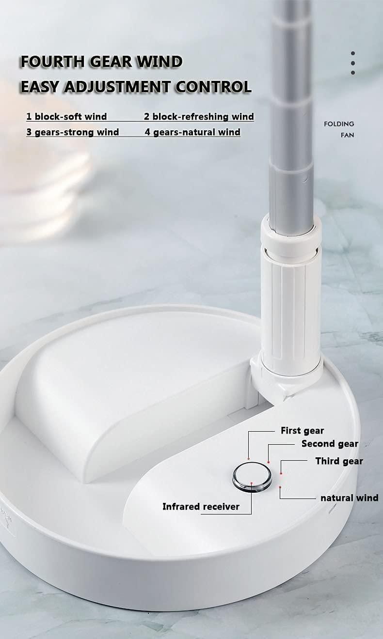 Adjustable Height Powerful Rechargeable Table Fan